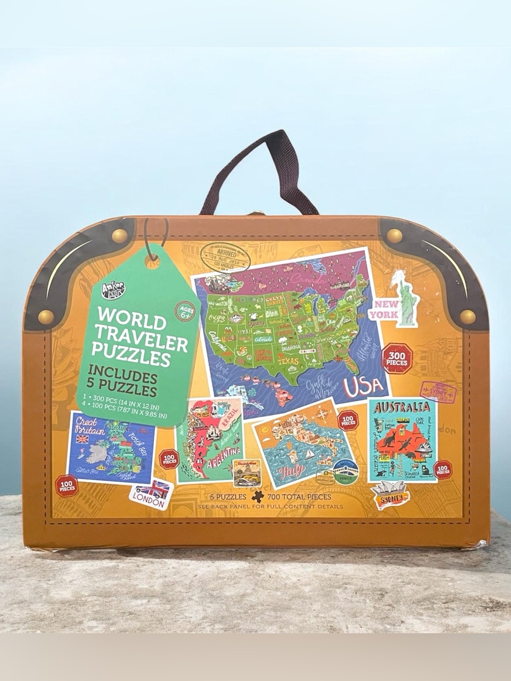 World Traveler Puzzles - 5 Puzzle Set